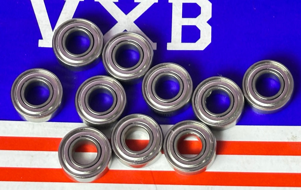 10-Pack ABEC-3 Bearings S686ZZ 6x13x5 Stainless Steel Shielded Bearings