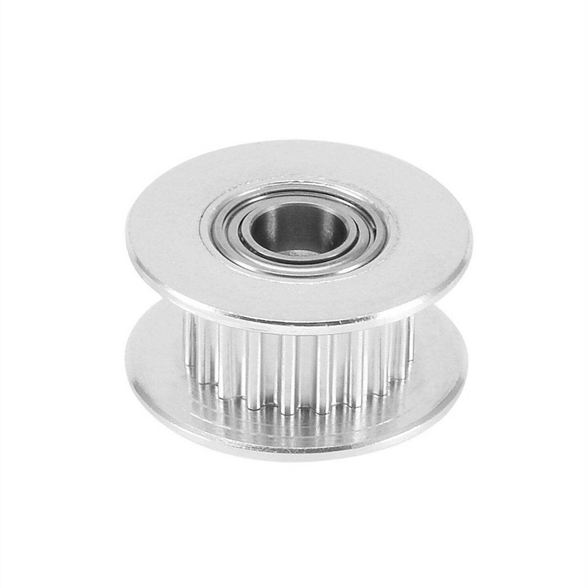 3mm Bore 6mm wide 20 Teeth Idler Pulley Aluminum - Bearing for 3D Printer