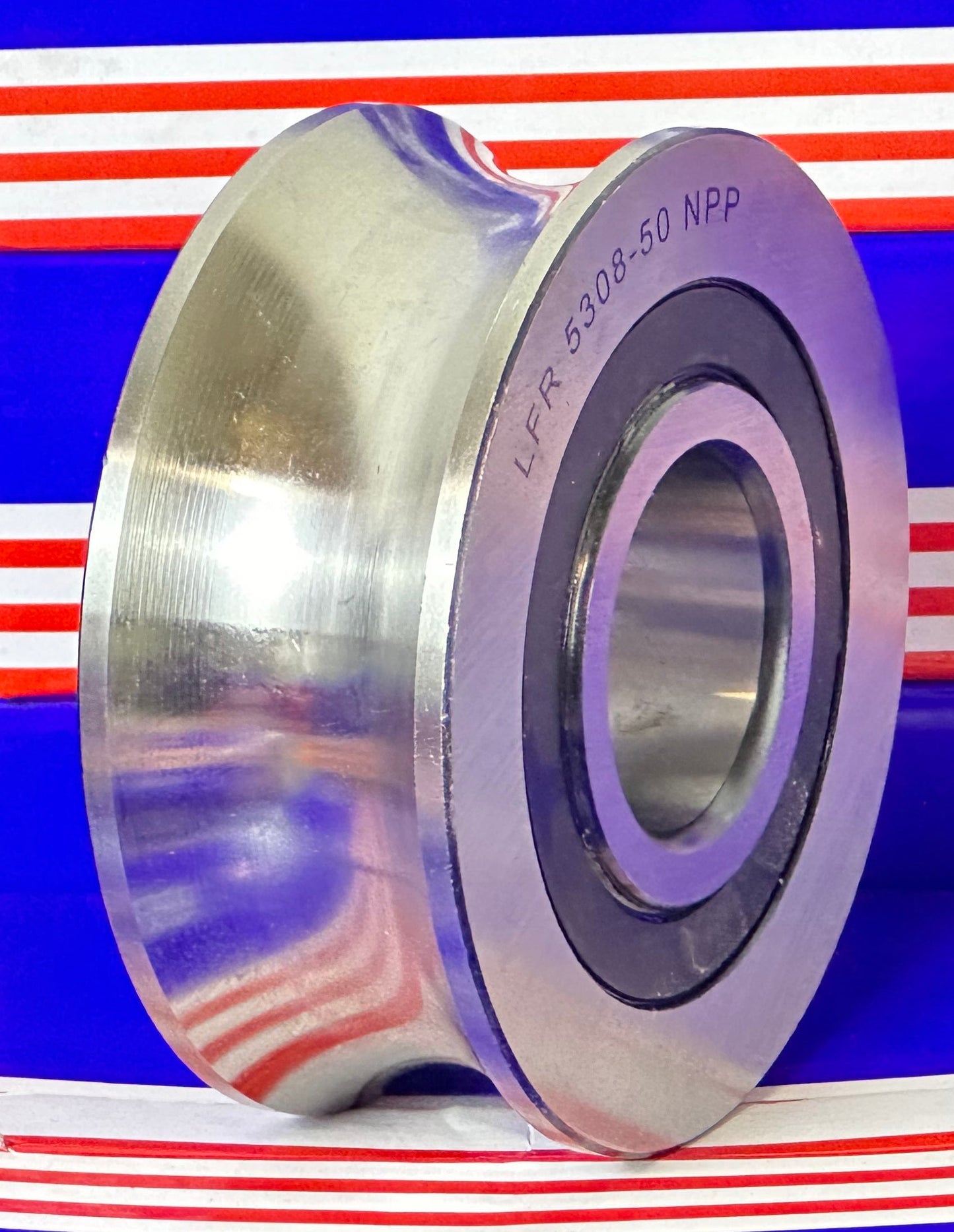 LFR5308-50-2RS 40mm ID x 50mm U-Groove Sealed Track Roller Bearing Track