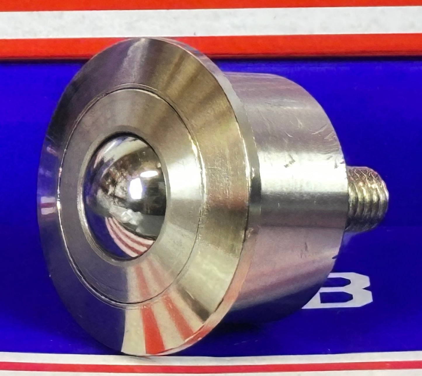 308 lbs load capacity Heavy Duty Machined Steel Ball Transfer Unit - M10 threaded bolt Bearing transfer