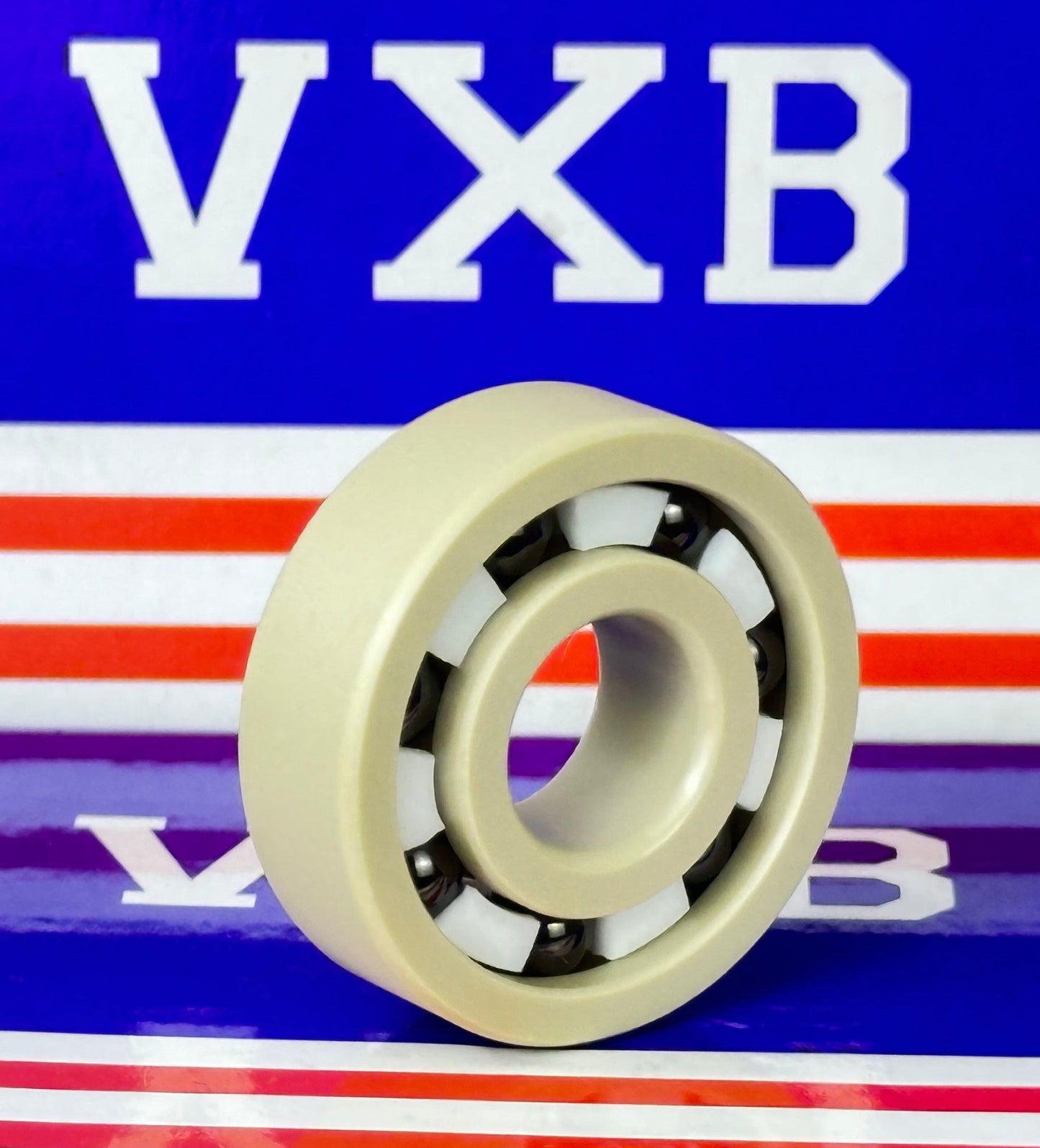 6201 PEEK Ball Bearing - Si₃N₄ Ceramic Balls - PTFE Cage - 12x32x10mm