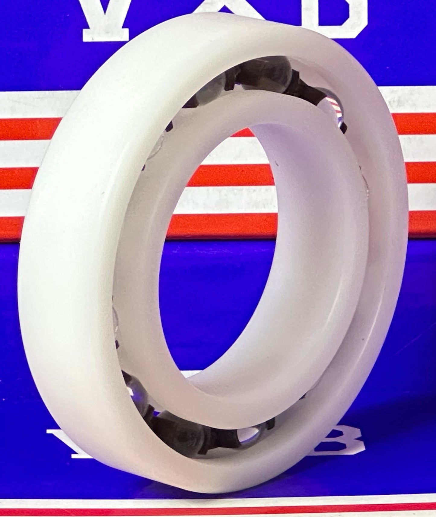Acetal/POM Plastic Bearing 6008 - Glass Balls - 40x68x15mm
