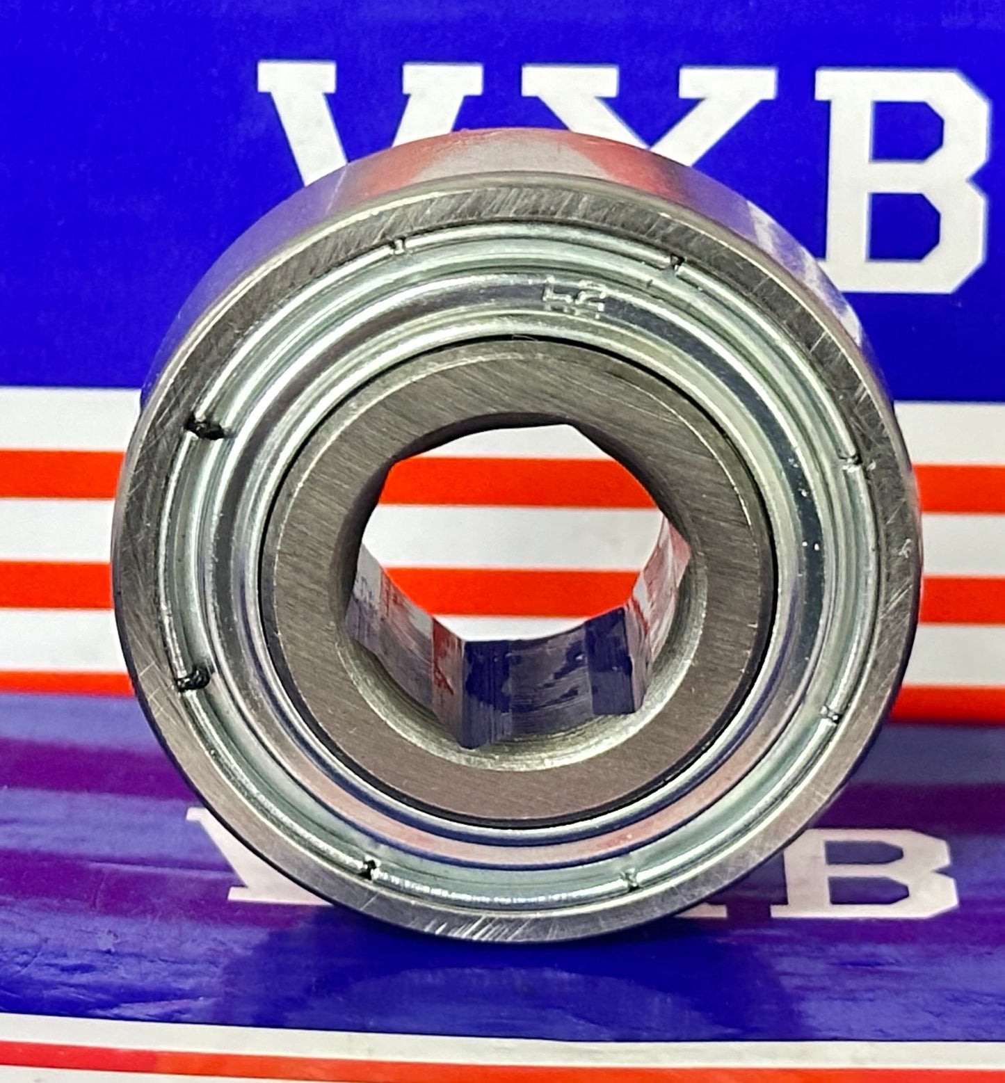 204KRR2 Agricultural Machinery bearing - Two Single lip Seals & Hex bore