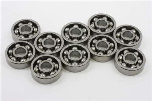 10-Pack 4x7x2 Stainless Steel Open ABEC-3 Miniature Bearing