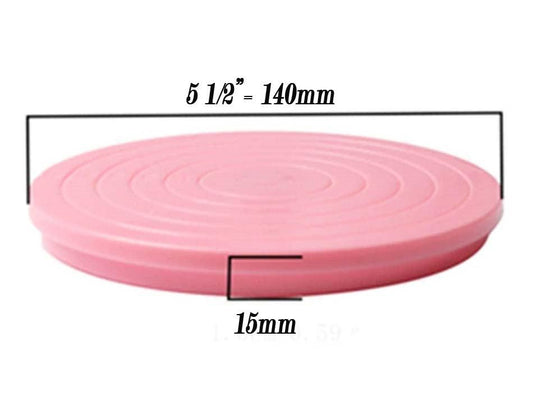 5 1/2" Pink Small Cake stand Lazy Susan Turntable Bearing