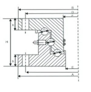 50 Ton Heavy Duty 43 inch Diameter Extra Large Turntable Bearing
