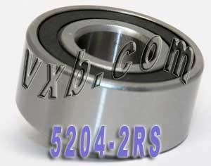 5204-2RS Angular Contact Sealed 20mm Bore Bearing