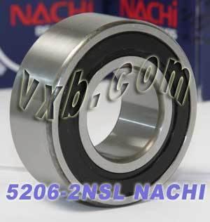 5206-2NSL Nachi Angular Contact Bearing - Double Row - 30x62x23.8 Bearing
