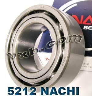 5212 Nachi Angular Contact Bearing - Double Row - 60x110x36.5 Japan Made