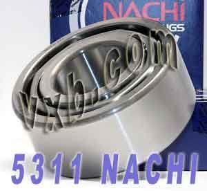 5311 Nachi Angular Contact Bearing - Double Row - 55x120x49.2 Japan Made