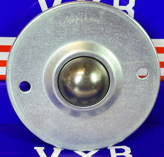 2 Holes Flange Ball Transfer Unit 1 Inch Bore Mounted Surface Bearing