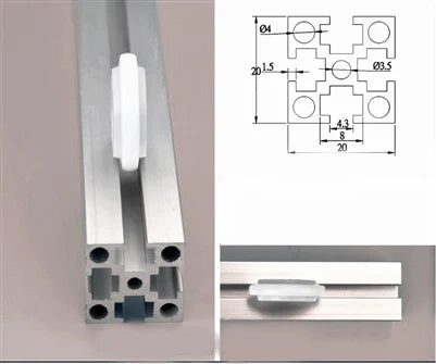 5mm Bore Bearing - 24mm POM plastic Track sliding roller wheel Miniature Nylon Ball Bearing 5x24x7mm
