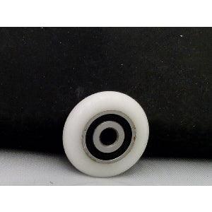 5mm Bore Bearing - 25mm White Plastic Tire 5x25x6mm