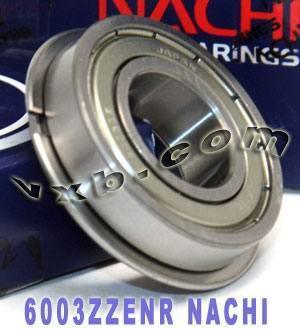 6003ZZENR Nachi Bearing 17x35x10mm - Double Shielded C3 Snap Ring Japan Made