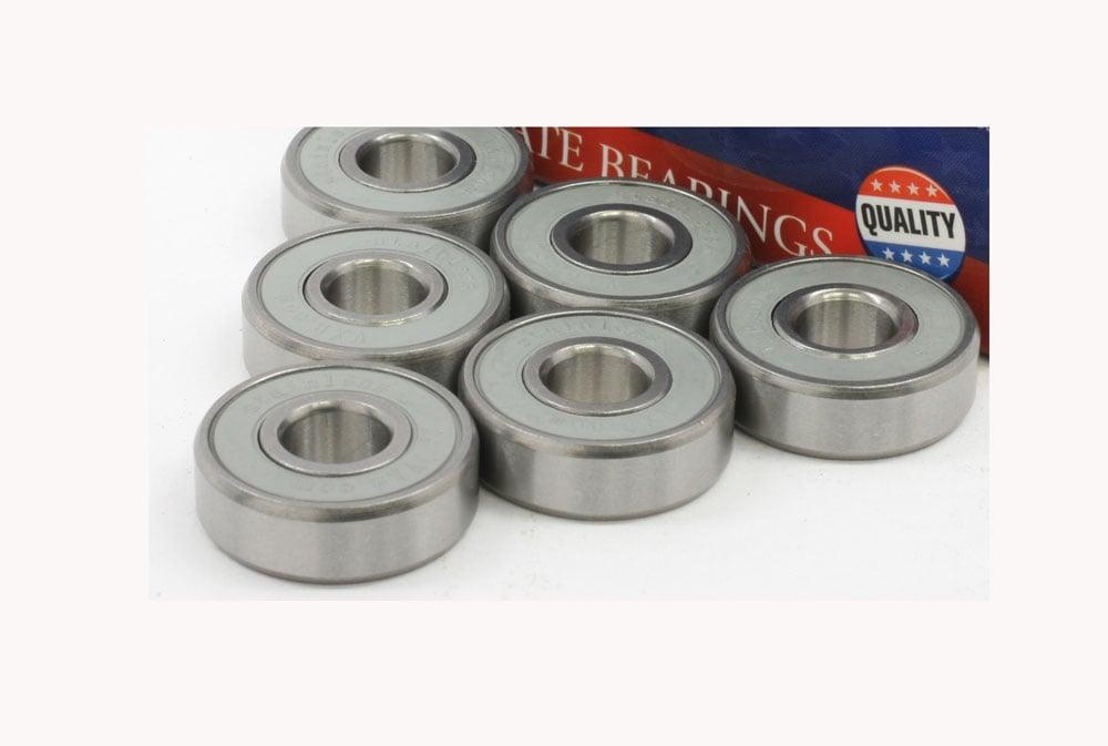 100-Pack 608-2RS Skate Ball Bearings - Gray Seals