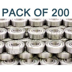 200-Pack Skateboard Ball Bearings 608ZZ
