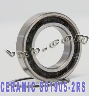 61905-2RS Hybrid Ceramic Ball Bearing 25x42x9 Sealed Si3N4 Bearing