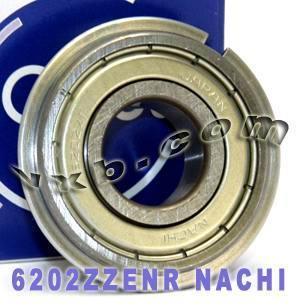 6202ZZENR Nachi Bearing Shielded C3 Snap Ring Japan 15x35x11mm Bearing