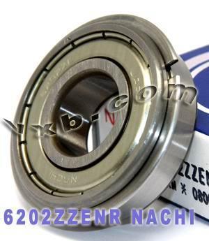 6202ZZENR Nachi Bearing Shielded C3 Snap Ring Japan 15x35x11mm Bearing