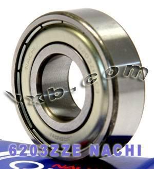 6203ZZE Nachi Bearing Shielded C3 Japan 17x40x12mm