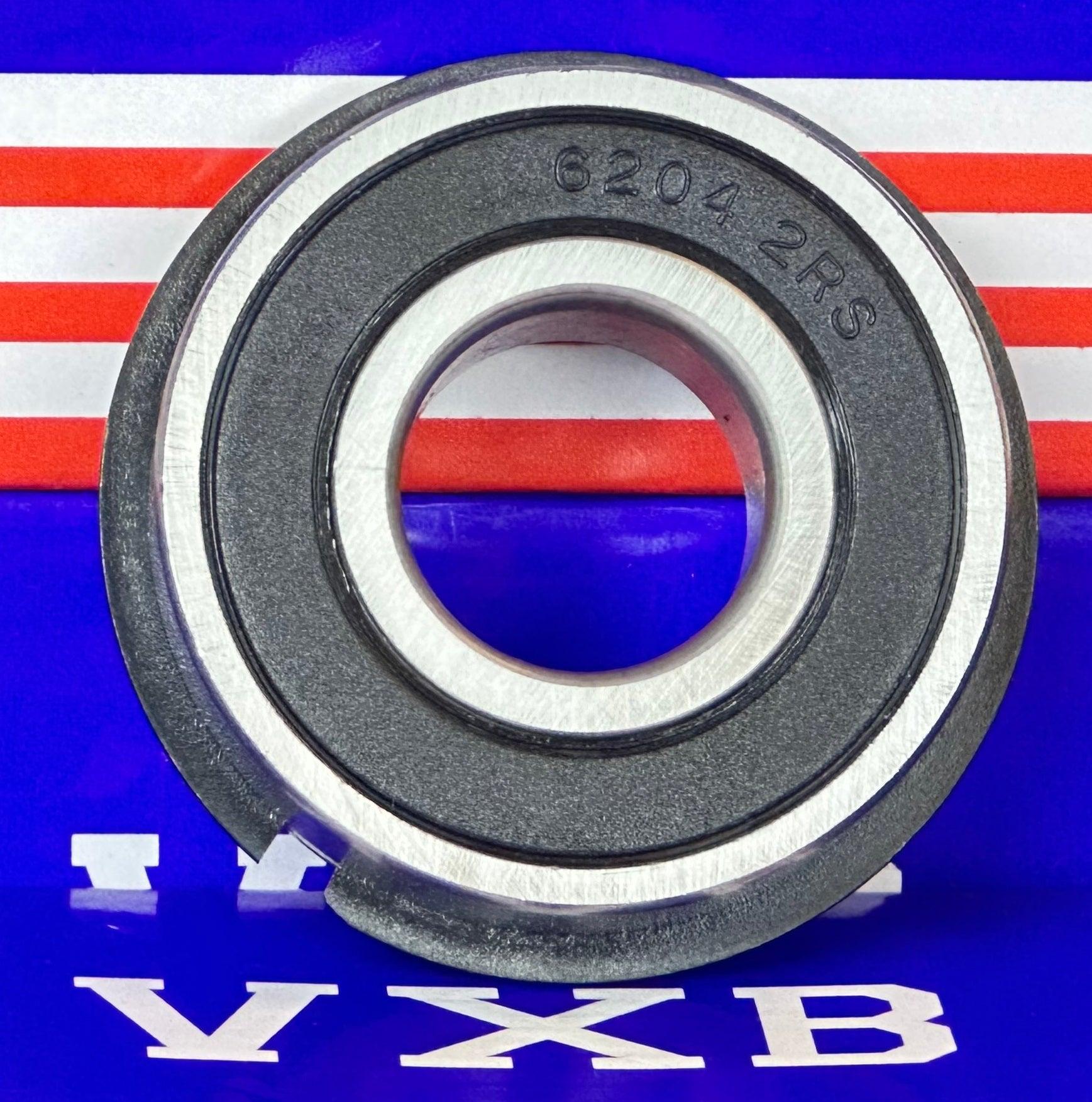 6204-2RSNR Bearing 20x47x14mm Sealed - Snap Ring