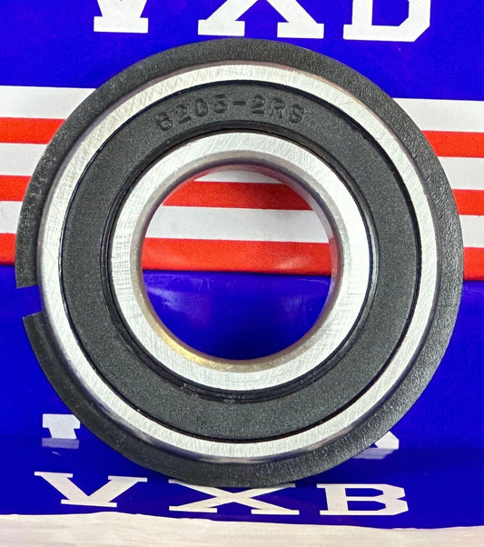 6205-2RSNR Ball Bearing - 25x52x15mm - Sealed - Snap Ring