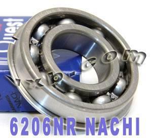 6206NR Nachi Bearing Open C3 Snap Ring Japan 30x62x16 Bearing
