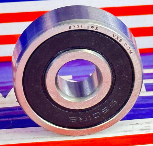 Premium 6301-2RS Bearing 12x37x12mm - Sealed