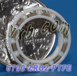 6700 Full Ceramic Bearing 10x15x3 Thin Section Ball Bearing