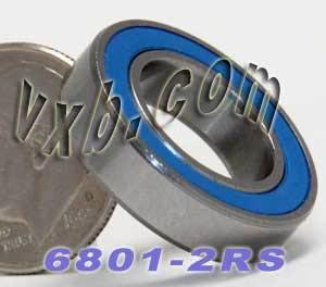Premium 6801-2RS Ball Bearing 12x21x5mm - Sealed