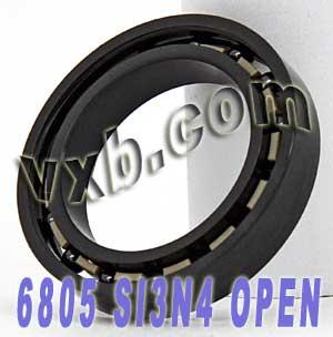 6805 Full Ceramic Open Bearing 25x37x7 Si3N4