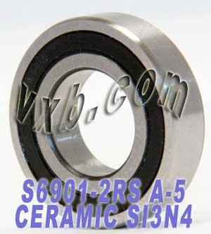 6901-2RS Hybrid Ceramic Bearing 12x24x6mm Stainless Steel ABEC-5