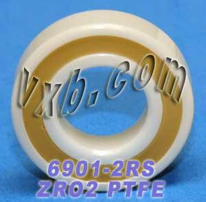 6901-2RS Full Ceramic Sealed Bearing 12x24x6mm ZrO2