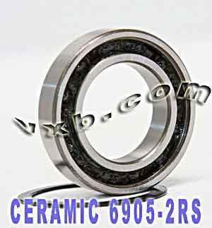 6905-2RS Ball Bearing Hybrid Ceramic 25x42x9 Sealed Si3N4 Bearing