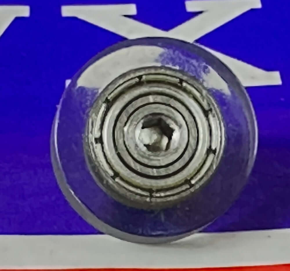 PU3x12x3ZZ GREEN PU Covered Bearing M3 Stud