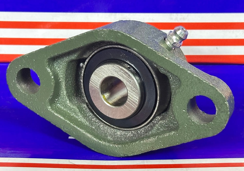 1/2 Bearing UCFL201-8 + 2-Bolt Flanged Cast Housing Mounted Bearing