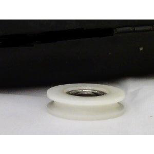 6mm Bore Bearing - 22mm Round Nylon Pulley U-Groove Track Roller Bearing 6x22x7mm