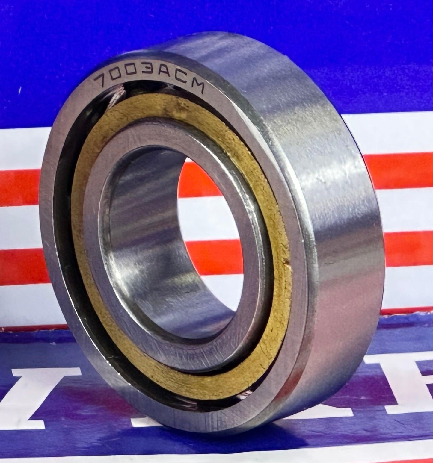 7003ACM Angular Contact bearing Bronze Cage 17x35x10mm