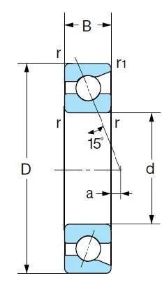 7015C P4 ABEC-7 High Precision Angular Contact Bearing 75x115x20mm
