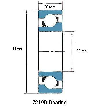 7210B Angular Contact Ball Bearing