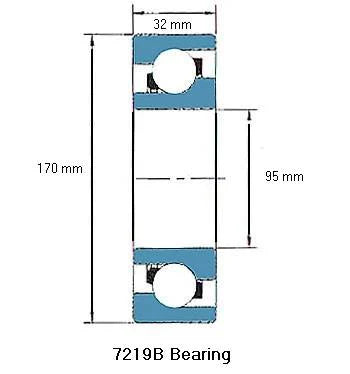 7219B Bearing Angular contact 7219B
