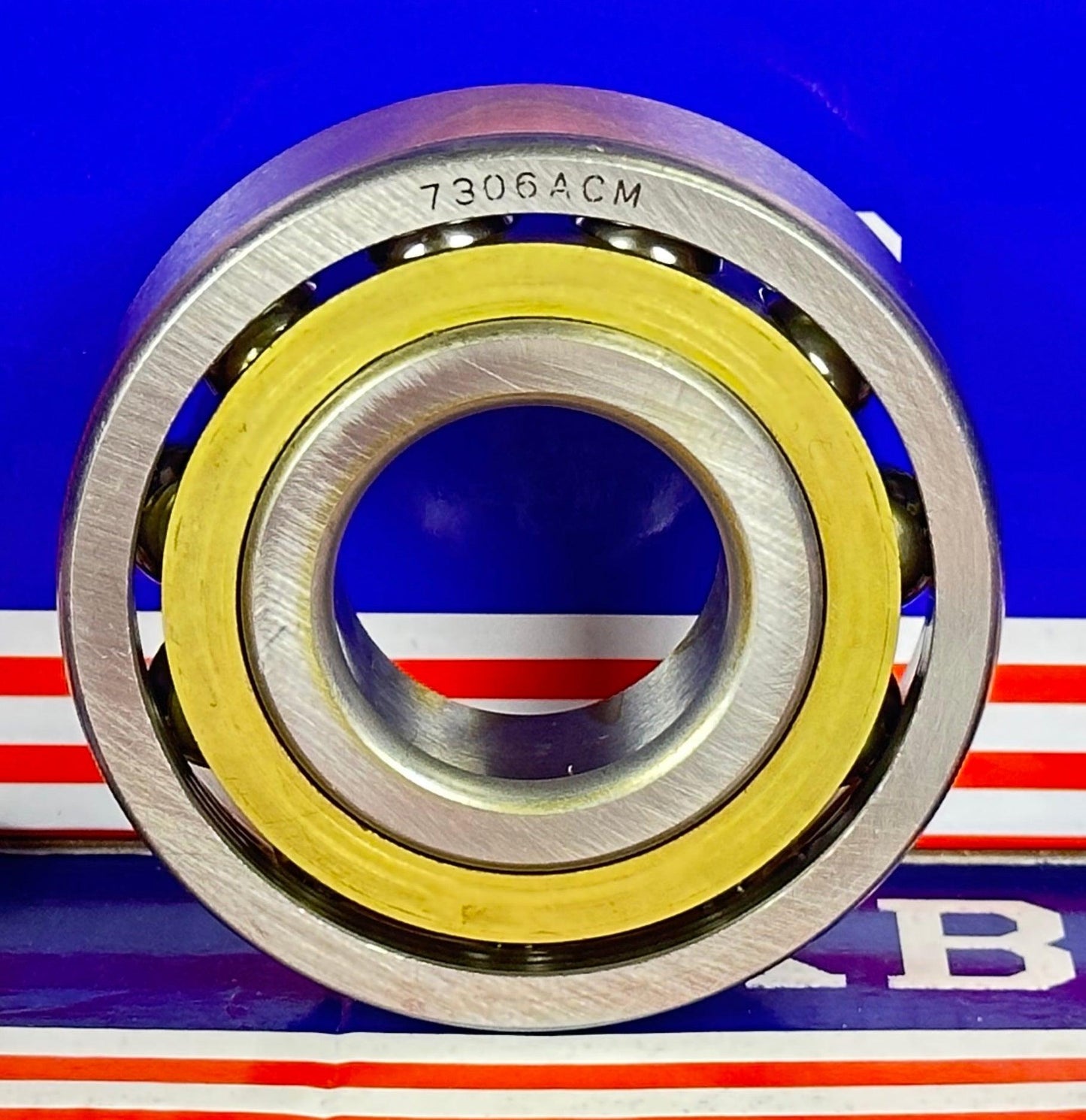 7306ACM Angular Contact bearing Bronze Cage 30x72x19mm