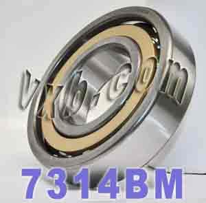 7314BM Angular Contact bearing Bronze Cage 70x150x35