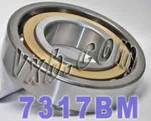 7317BM Angular Contact bearing Bronze Cage 85x180x41