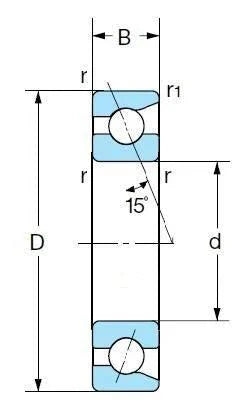 7909CYU/GLP4 Nachi Angular Contact Bearing 45x68x12 ABEC-7 Bearing