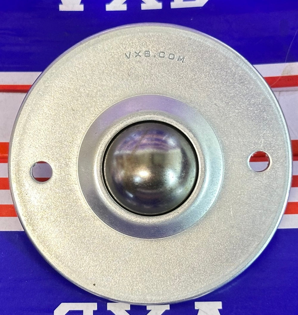 2 Holes Flange Ball Transfer Unit 1 Inch Bore Mounted Surface Bearing