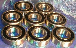 8-Pack 6205-2RS Bearings 25x52x15mm Sealed