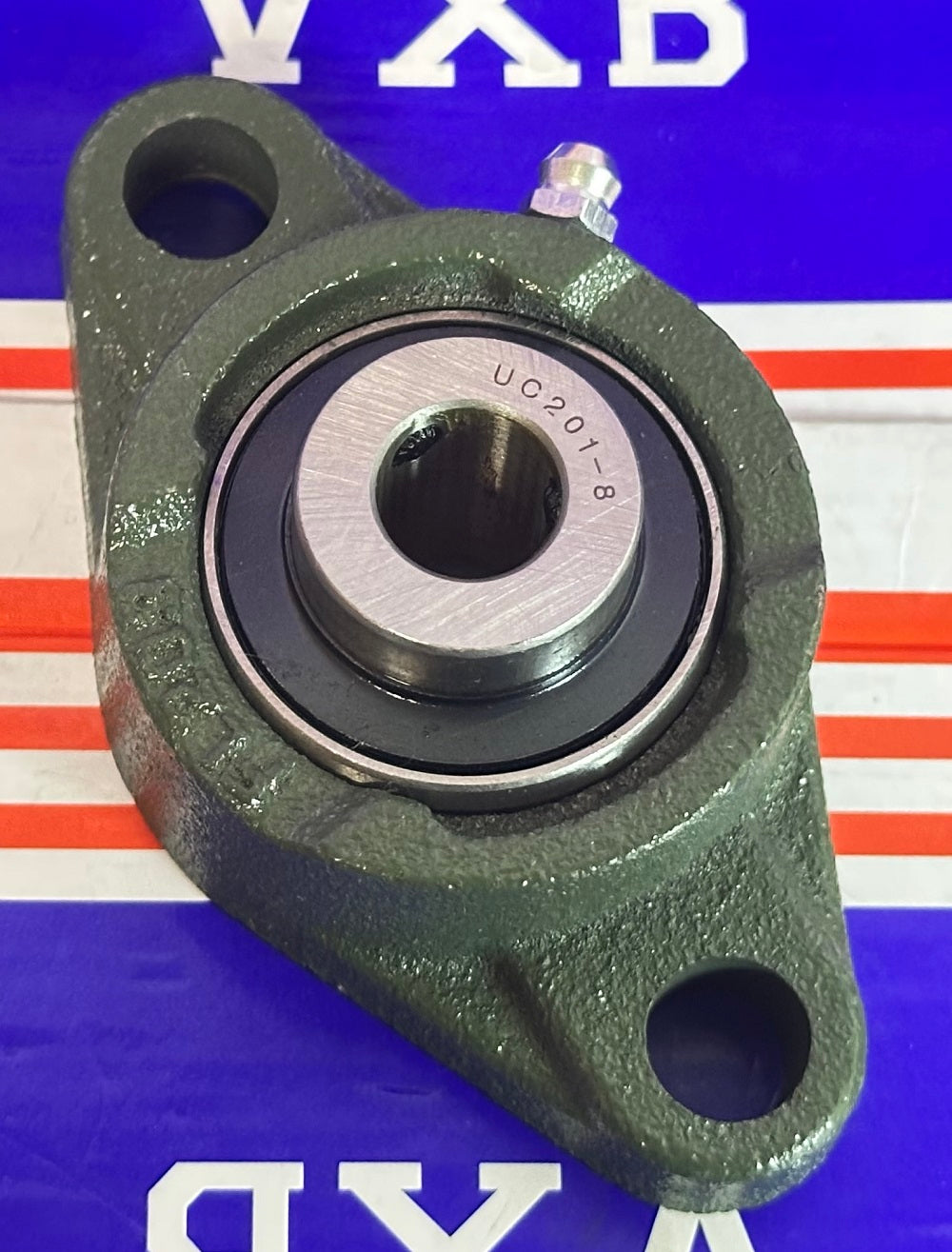 1/2 Bearing UCFL201-8 + 2-Bolt Flanged Cast Housing Mounted Bearing