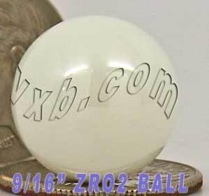 9/16 inch = 14.288mm Loose Ceramic Balls ZrO2 Bearing Balls