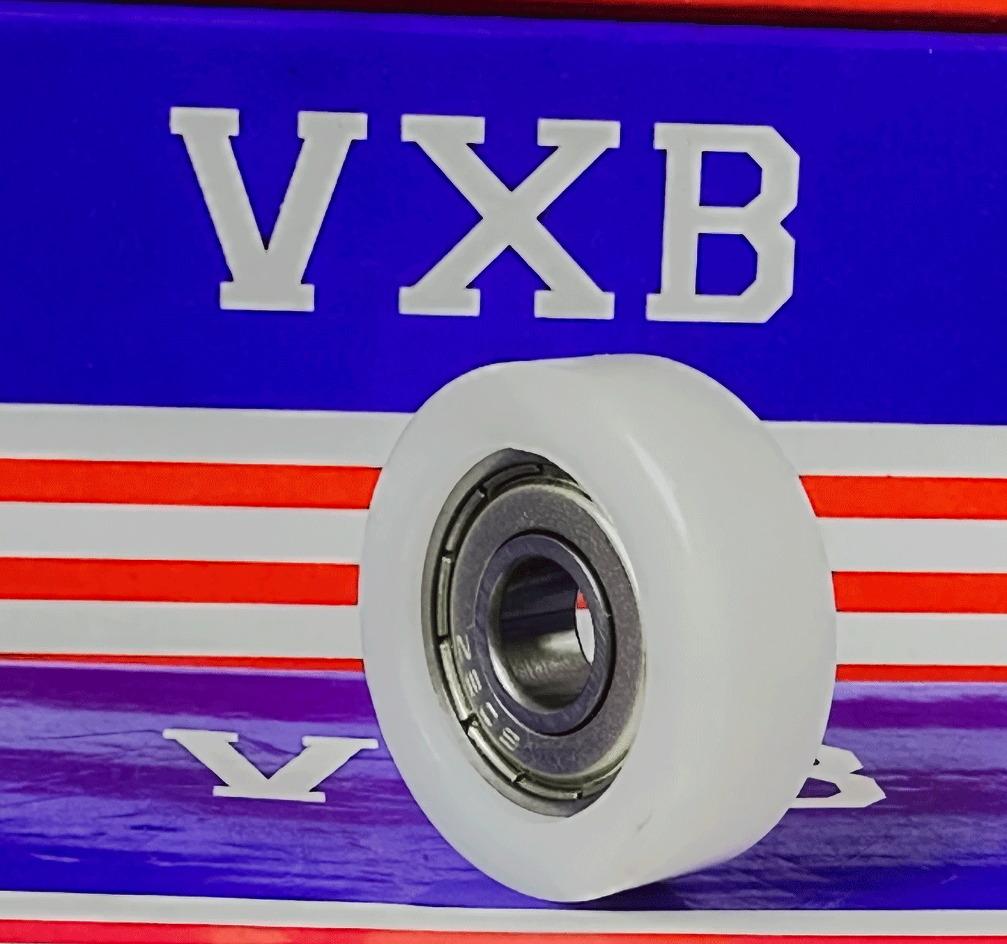 Acetal/POM Plastic White Bearing 8x30x11mm - Shielded